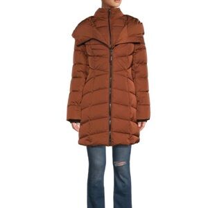 NWT Ookpik Women's Brown Down Puffer Coat